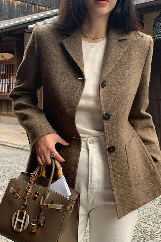 Slim Wool Coat Blazer Secondary image