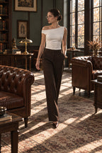 One Shoulder Cropped Tank Top