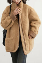 Reversible Stand Collar Puffer Jacket