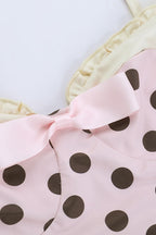 Polka Dot Spaghetti Strap Bodycon Mini Dress