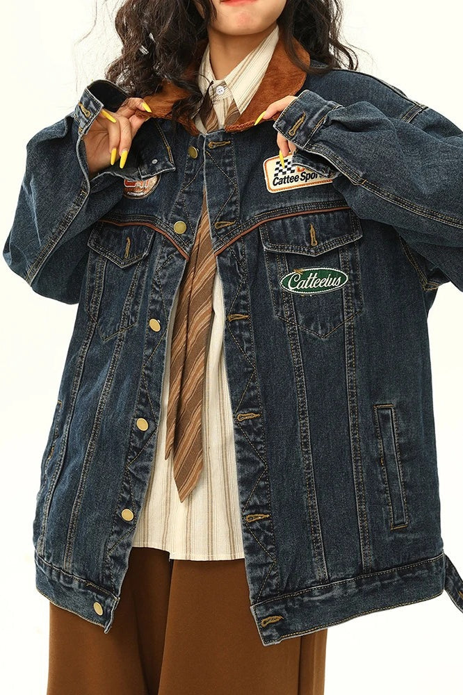 Vintage Motorcycle Denim Jacket Secondary image