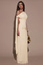 One-Shoulder Asymmetric Ruched Maxi Dress