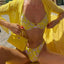 Brazilian Ruffle Bikini Set Yellow / S