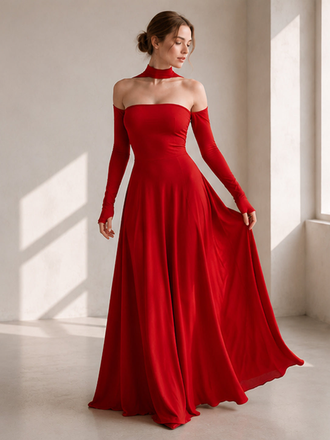 Halter Neck Ball Gown Formal Dress