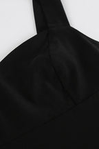 Solid Color Slit Slip Dress
