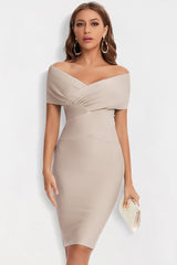 Sexy Off Shoulder Bodycon Bandage Cocktail Dress