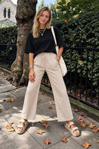 Gingham Print Elastic Waist Drawstring Lounge Pant