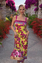 Ethnic Print Bodycon Pencil Floral Dress