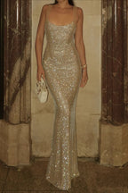 Backless Bodycon Evening Gown Prom Dress