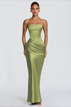Corset Draped Off Shoulder Mermaid Party Dress