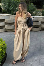 Cotton Drawstring Balloon Pants