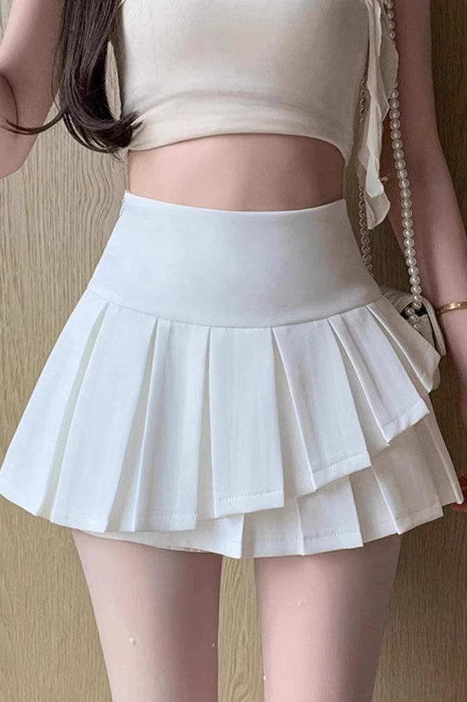High Waist A Line Pleated Skirt Main image