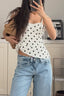 Dotted Backless Cami Top