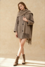 Fashion Knitted Casual Single Breasted Warm Long Sleeve Coats