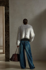 Cotton Feel Fleece Lined Cropped Jeans