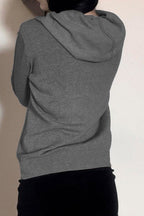 Street Style Skeleton Print Zipper Hoodie