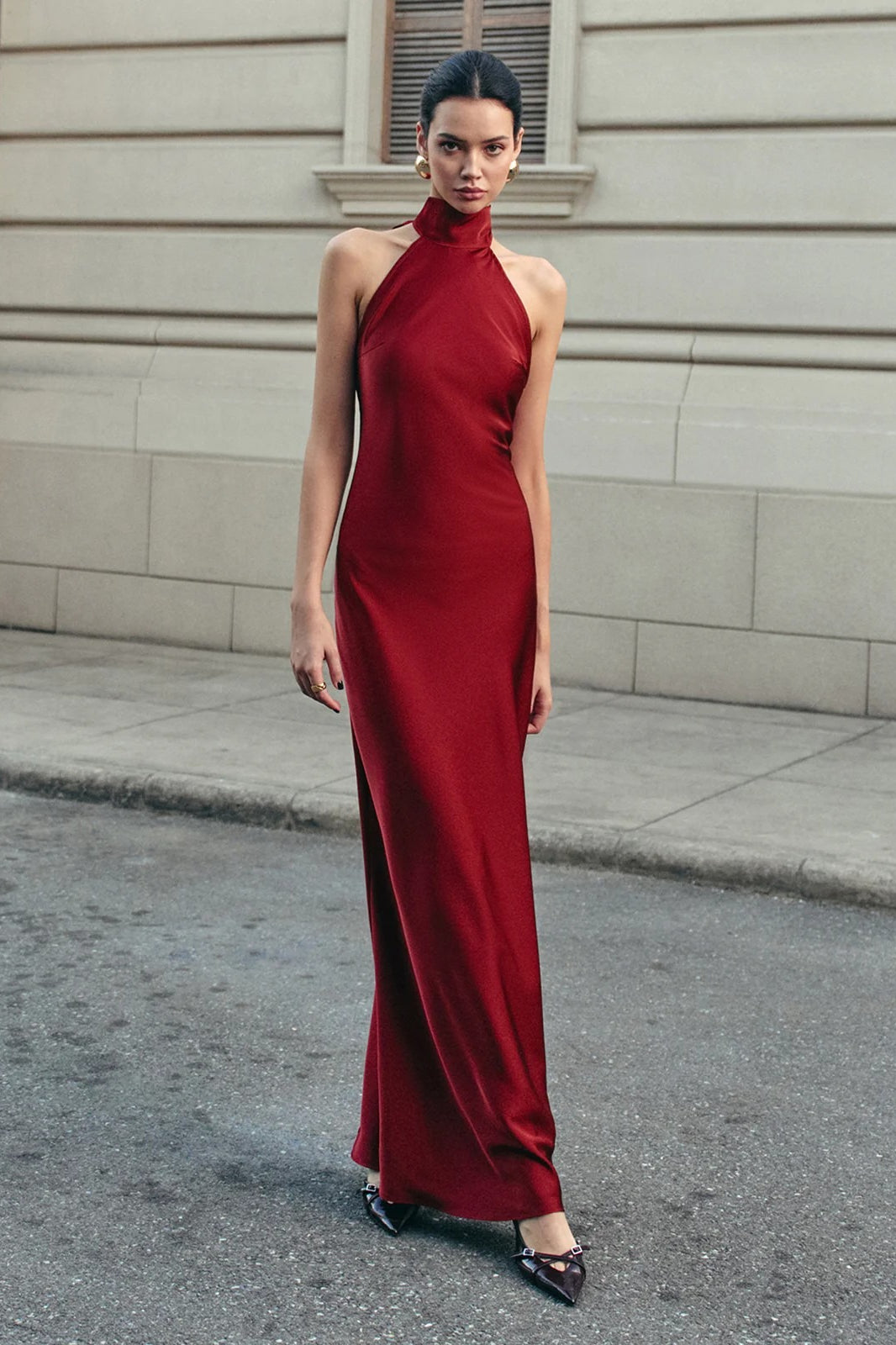 Halter Neck Backless Mermaid Prom Dress Main image