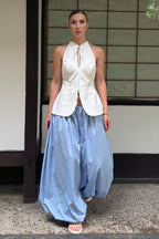 Cotton Drawstring Balloon Pants