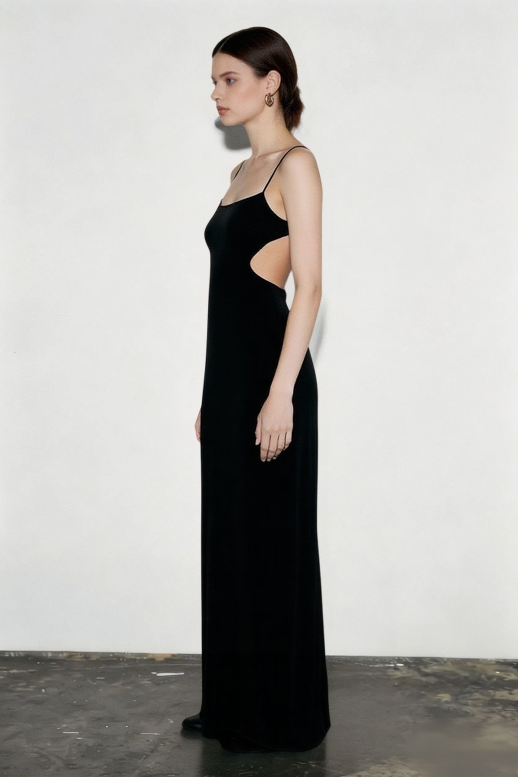 Y2K Cami High Slit Slim Bodycon Dress Secondary image