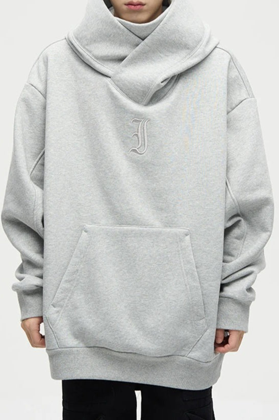 Embroidered Turtleneck Fleece Hoodie Secondary image