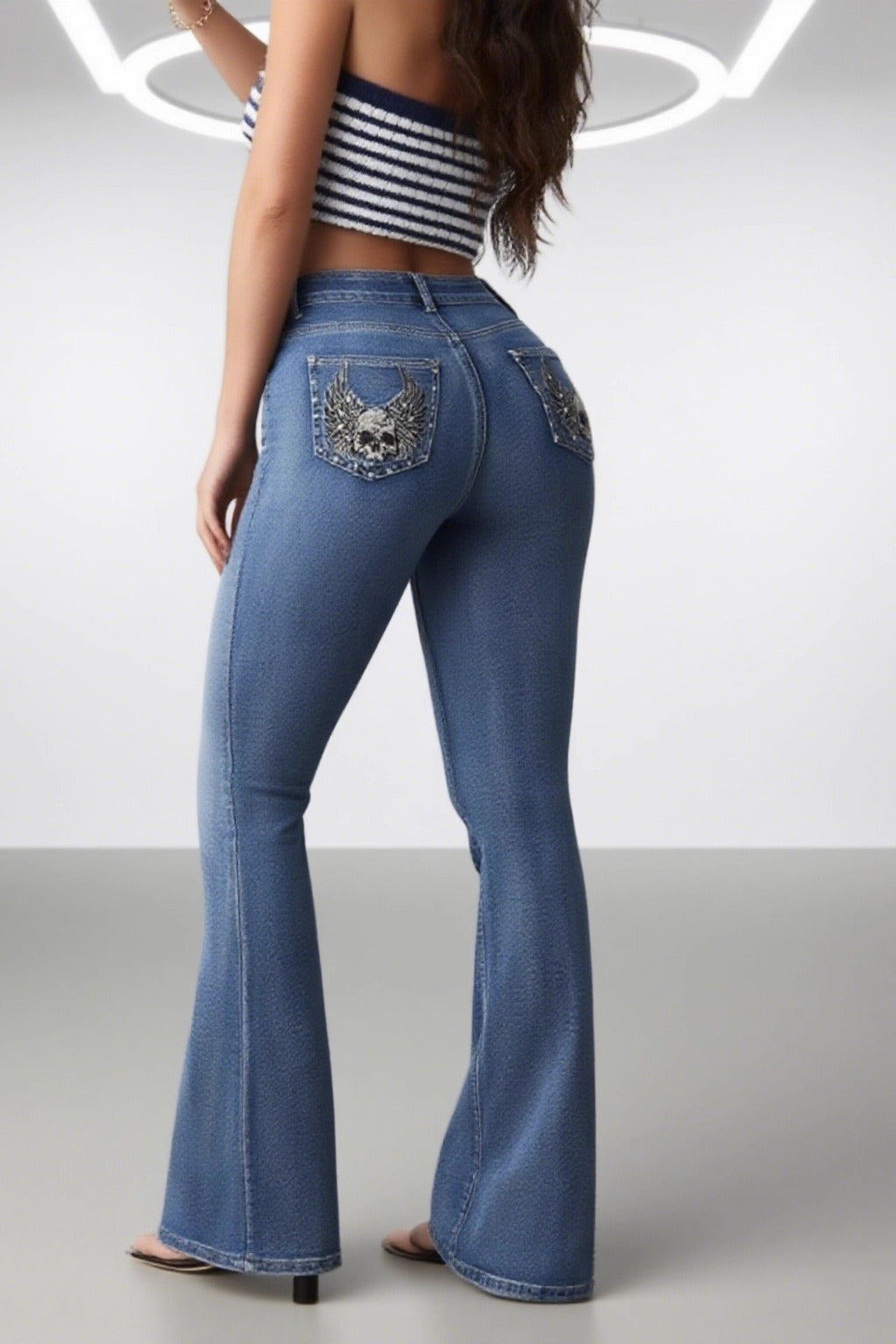 High Waist Slim Fit Denim Jeans Secondary image