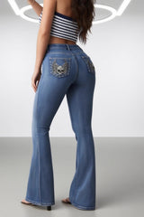 High Waist Slim Fit Denim Jeans