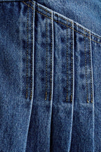 Sleeveless Halter Denim Dress