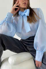 Sexy Layered Sheer Blouse