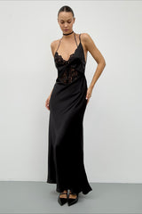 Chic Lace Backless Slip Dress