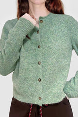 Wool Blend Bright Color Cardigan