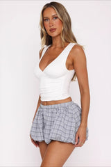 Sexy Draped Sleeveless Tank Top