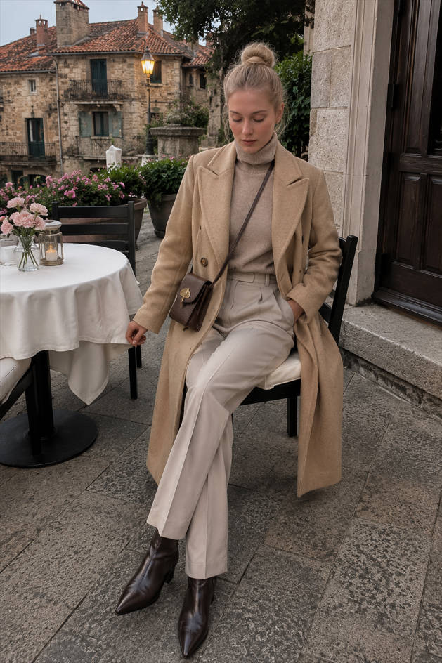 Double Breasted Slim Coat