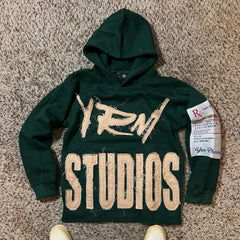 Geometric Print Pullover Hoodie