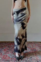 Elegant Portrait Art Bodycon Skirt