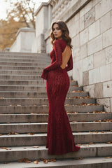 Sexy Leopard Print Party Maxi Dress