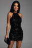 Fringed Sequin  Bodycon Cocktail Dress