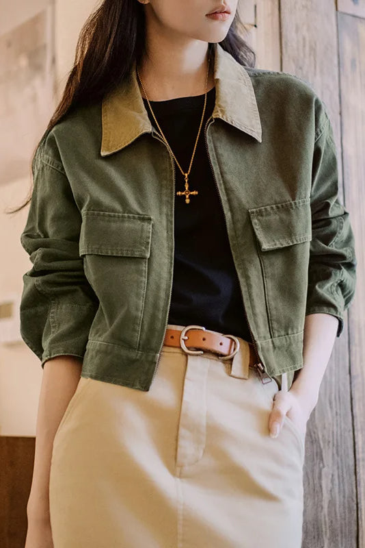 Colorblock Vintage Workwear Jacket Main image