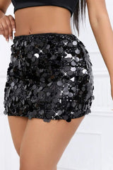 Sexy Sequin Pencil Mini Skirt