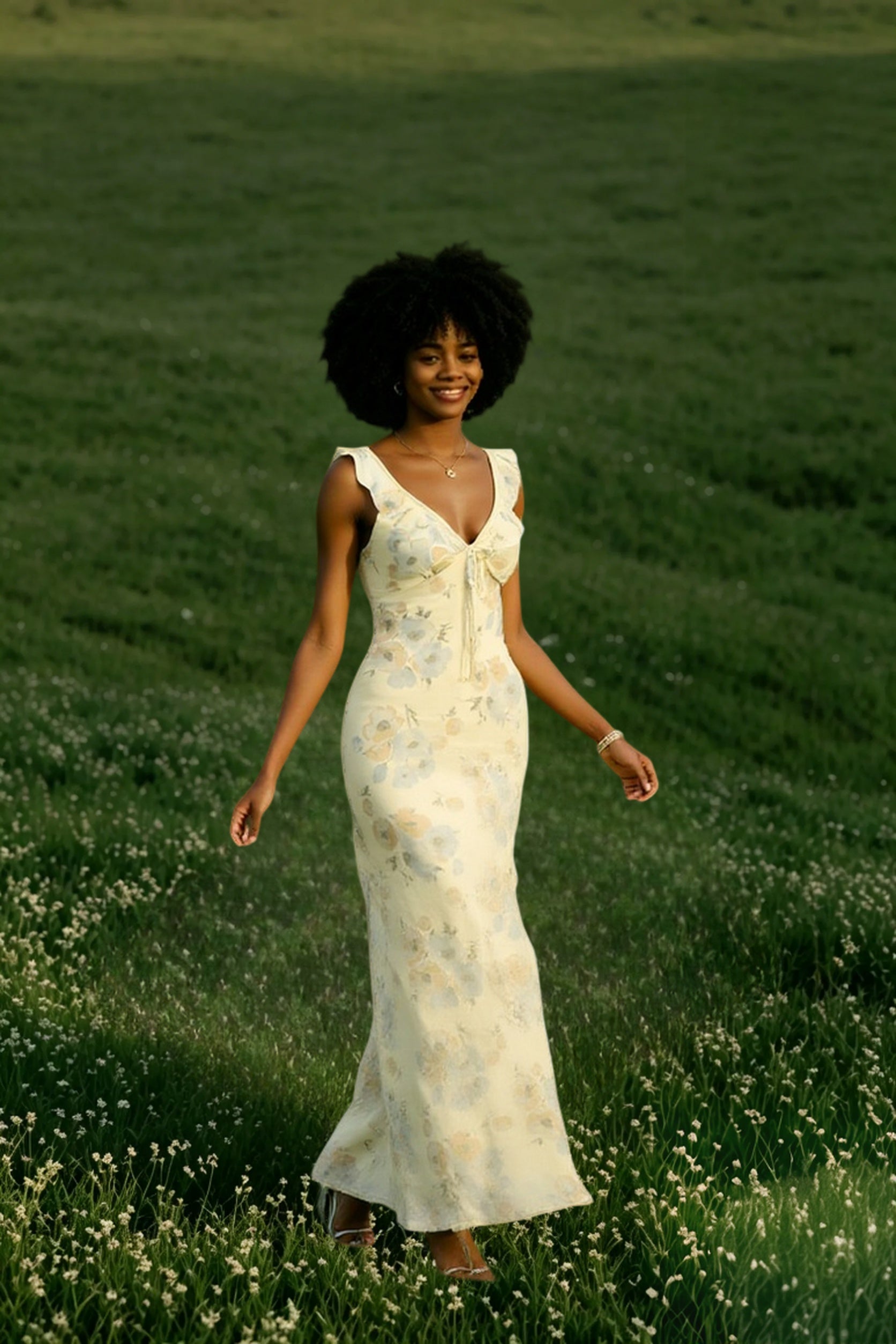 Ruffle Backless Maxi Dress Main image