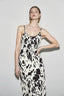 Vintage Floral High-Waist Slip Dress