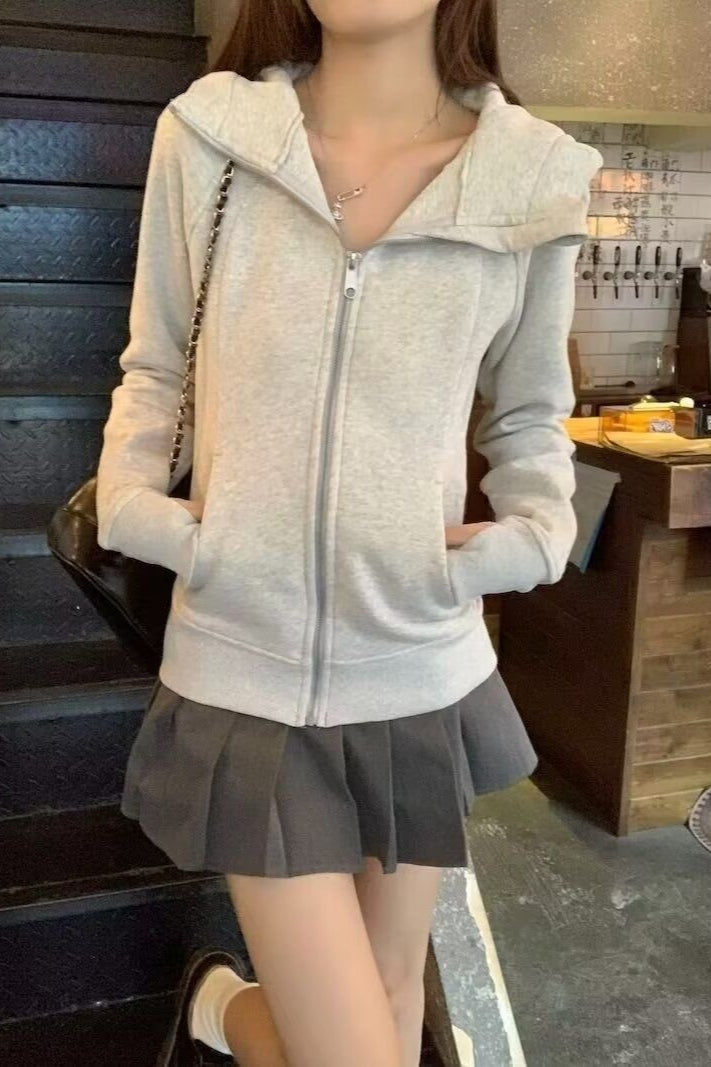 Solid Pullover Basic Hoodie Main image