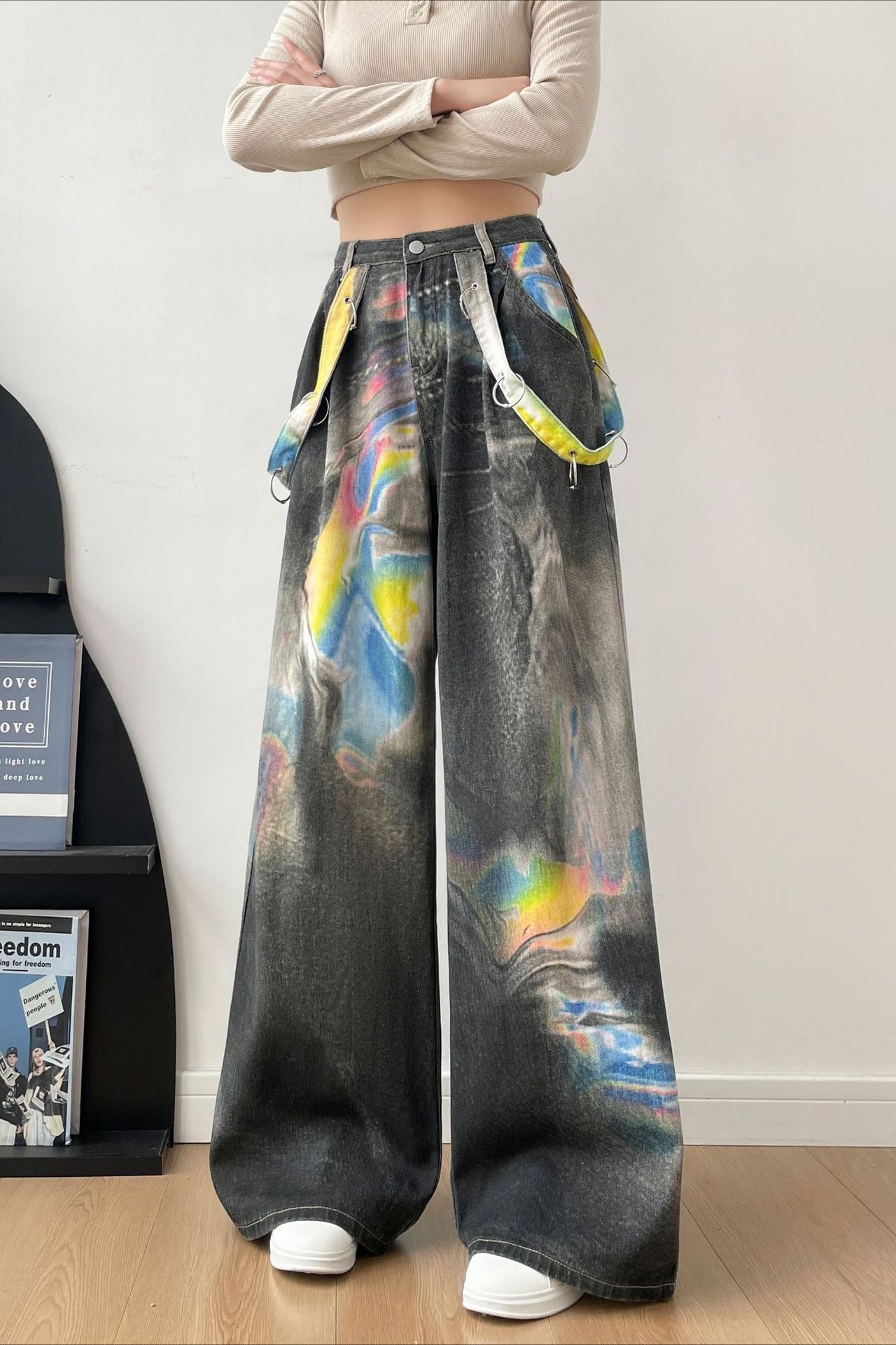 American Vintage Printed Cotton Trendy Jeans Secondary image