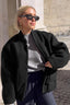 Loop Knit Stand Collar Coat