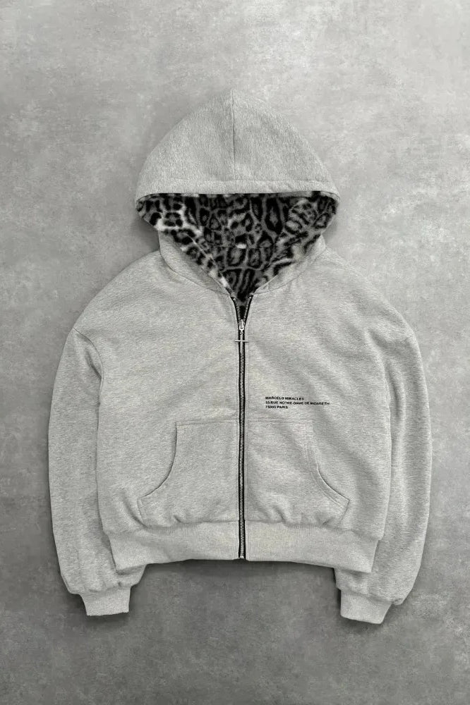 Unisex Leopard Street Hoodie Secondary image
