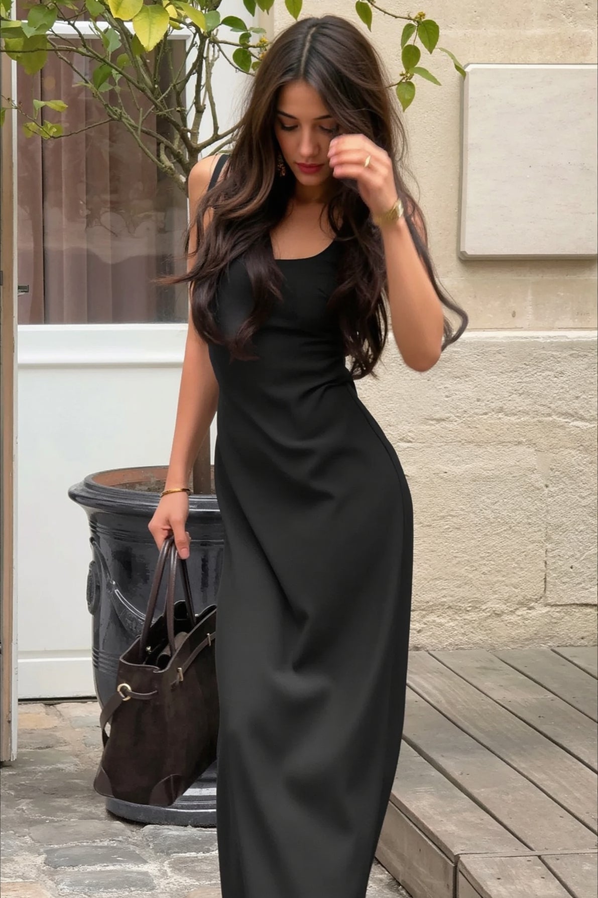 Sleeveless Waist Cinch Bodycon Slip Dress Secondary image