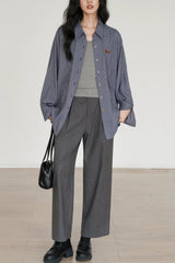 Casual Checkered Blouse