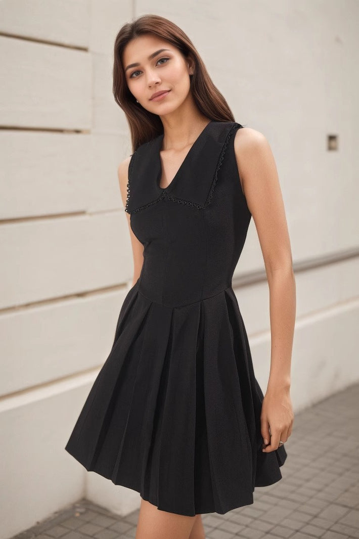 Ruffle V Neck Mini Work Dress Main image