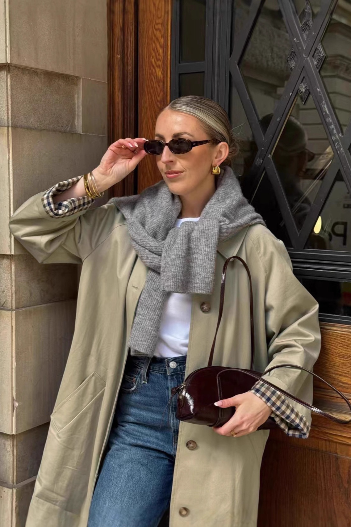 Petite Mid Length Minimalist Relaxed Stylish Overcoat Main image