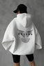Oversized Hooded Sweatshirt with Back Print Hoodie