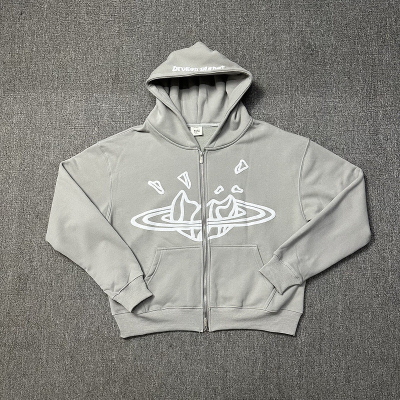 Y2k Star Print Street Hoodie Secondary image